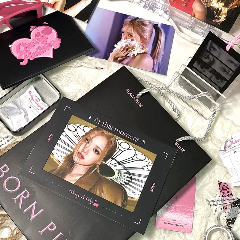 BLACKPINK [Cherry Holiday] Возвращение к памятному набору маленькая карта Ming открытка брелок карта Книга Бой карта коробка