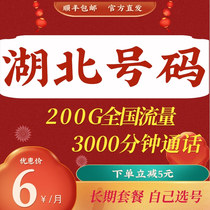 Hubei Mobile Wuhan Jingzhou Yichang Shiyan Huanggang Enshi Xiangyang Xianning Xiaogan Data Card Mobile Phone Card