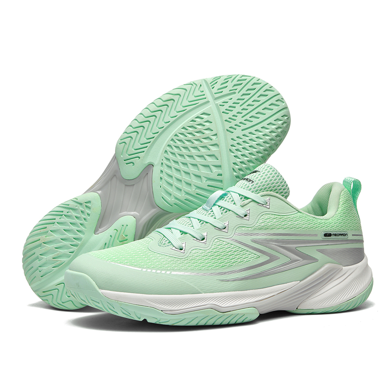 Ultra-Light Breathable Tennis Shoes, Unisex Low-Top Lace-Up Sneakers, Green Running Shoes