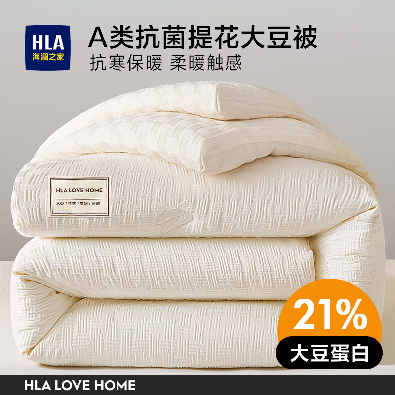 Hailan ハウスキルト冬キルトコア大豆繊維春と秋のキルトキルト厚く暖かい冬の寮のキルト