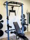 Squat Rack, Foldable Wall-Mounted Pull-Up Bar, Bench Press, Shoulder Press, Folding Rack, Folding Bench, Home Fitness Training Equipment