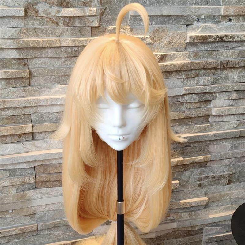 全長1メートルのトゥシャン・スースーのコスプレ。トリミング不要。アニメ「狐霊仲人」より、トゥシャン・ホンホンとその特徴的なアホ毛（つむじ）を再現。