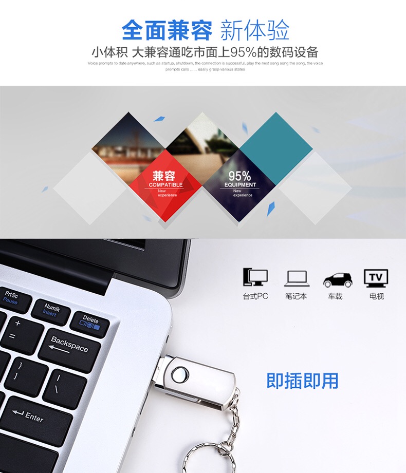 U đĩa 64g chính hãng phim hoạt hình sáng tạo dễ thương đĩa xoay kim loại u tùy chỉnh biểu tượng 128g điện thoại di động máy tính dual-sử dụng - USB Aaccessories quạt kẹp