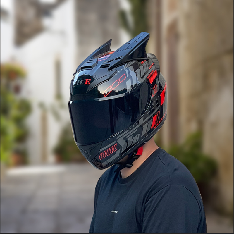 3C helmet certified motorcycle male and female knight locomotive personality electric vehicle safety helmet winter Bluetooth full armor national tide-Taobao