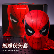 Spider-Man headgear with movable eyes hat mask blinking childrens toy genuine mask funny electric head