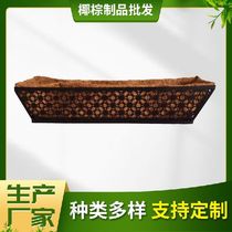 Home gardening iron coconut palm basket balcony window sill