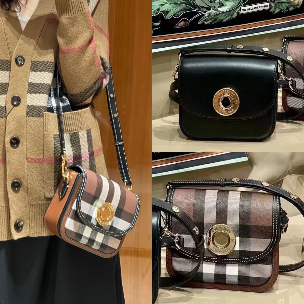 New direct mail Burb-erry Baoly Elizabeth grain slip bag bag bag bag bag