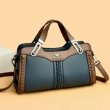 Вместительная и большая кожаная сумка через плечо для матери, из натуральной кожи