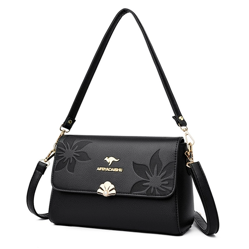 Сумка через плечо, сумка на одно плечо, из натуральной кожи, для среднего возраста