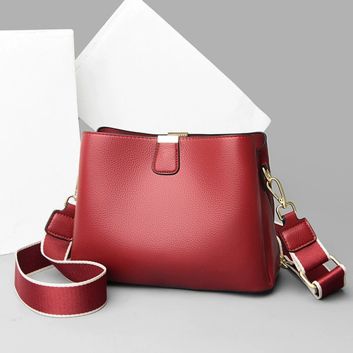 Сумка через плечо, кожаная модная сумка на одно плечо, из натуральной кожи