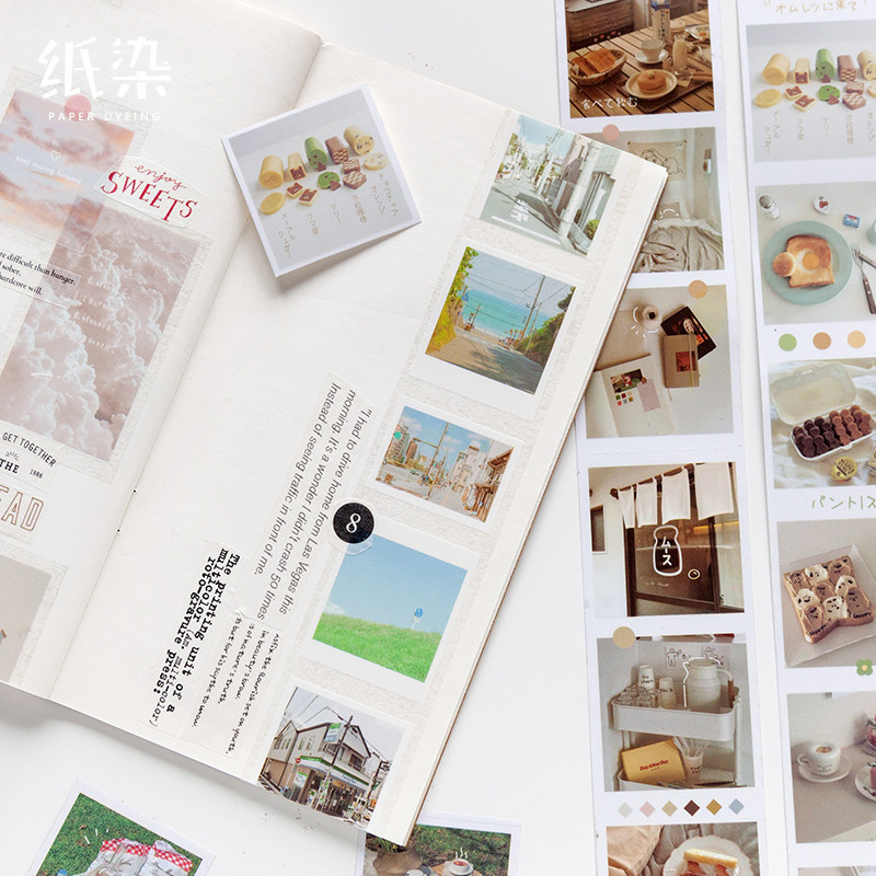 Vivian's photo album collection pet split hand account tape salt series ins landscape hand account diary collage decorative stickers