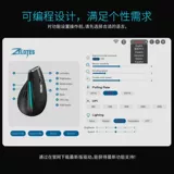 Двойная вертикальная беспроводная мышь Bluetooth поддерживает макро -определение офисная картина полная -колорная программа программирования эргономическая мышь