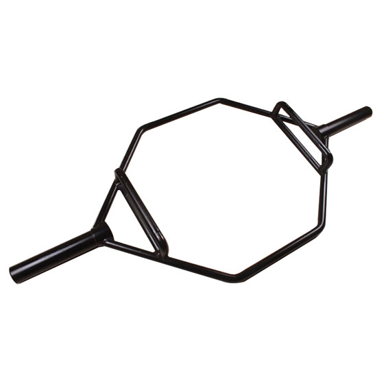Ring deadlift bar hexagonal barbell hexagonal ring barbell Olympic bar squat deadlift gym black silver