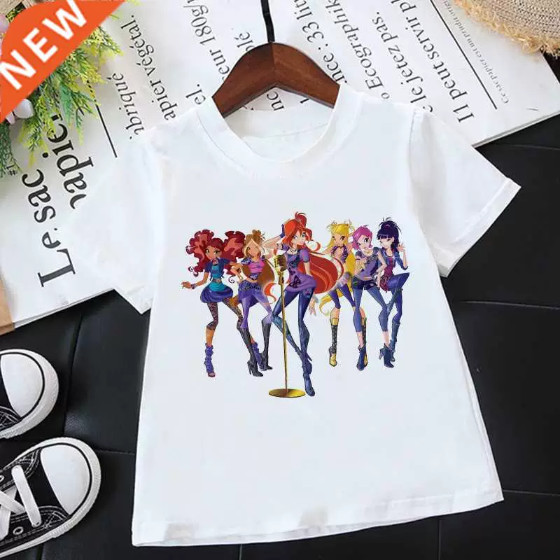Летняя мода 2022 унисекс футболка Winx Club дети мальчики