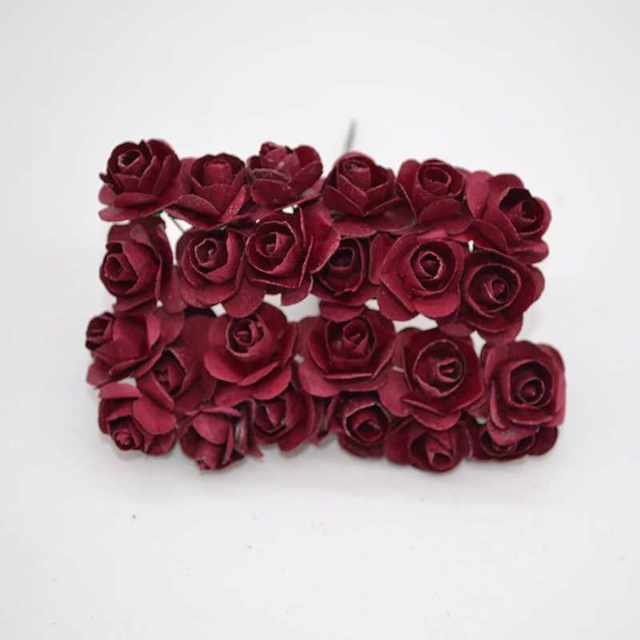 72Pcs/lot2CMM MulticolorPaperArtificialFlowersMiniRose