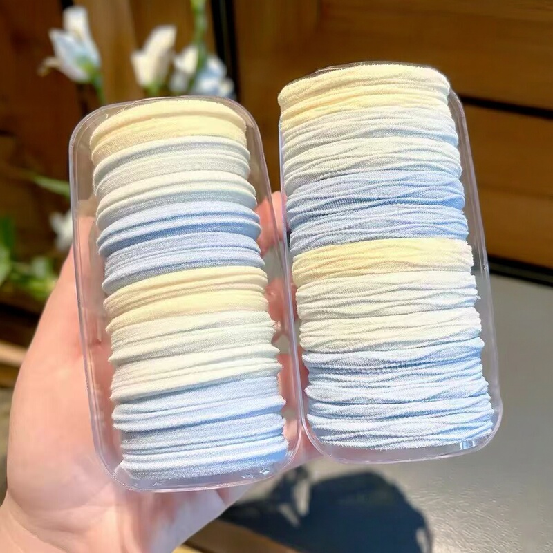Gradient Sea Salt Blue Hair Tie, Seamless, High Elasticity, Hair Band, New Style, Does Not Damage Hair, Hair Accessory