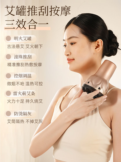 Moxibustion Device, Non-Scratching, All-In-One, Smokeless, for Slimming the Belly, Removing Dampness, Home Use Moxibustion Box, Portable Moxibustion Steaming Instrument