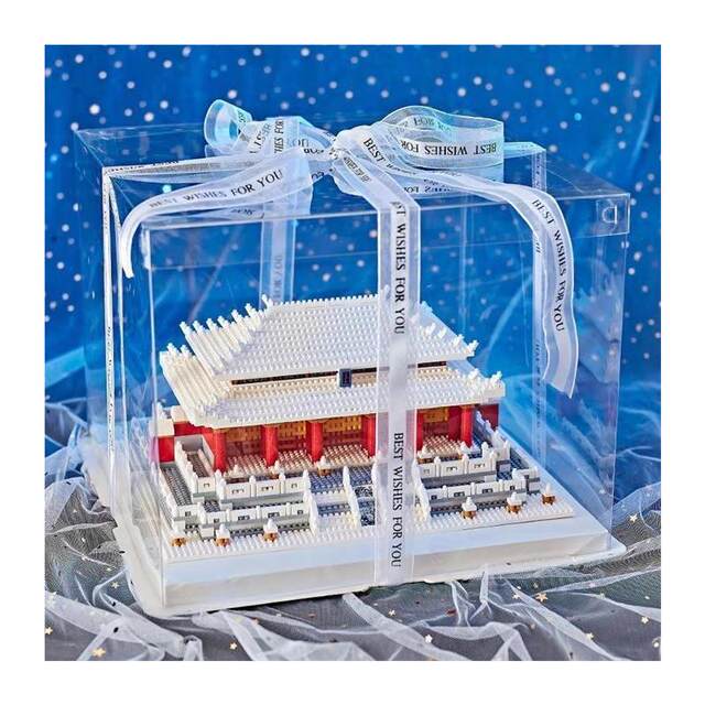 Forbidden City Taihe Palace Mortise and Tenon Structure Building Block Toy Educational Assembly Puzzle Adult Version Chinese Architecture Model Ornament