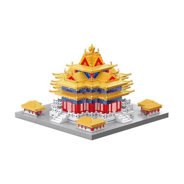 Forbidden City Forbidden City Corner Tower Mortise and Tenon Structure Chinese Style Ancient Building Blocks Boys and Girls Educational Assembly Toys Gifts