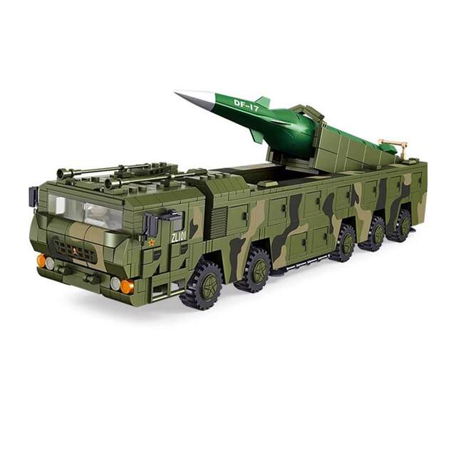 2025 New Large-Scale Dongfeng-41 Missile Armored Vehicle Tank Building Block Toy for Boys Children's Day Gift