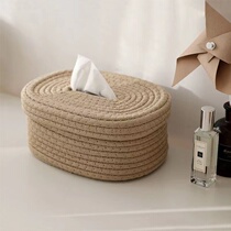 Tissue box living room high-end Nordic style paper box home coffee table Japanese napkin box paper box creative 1557