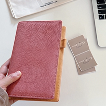 SweetPlanner｜The birth series imported genuine leather Mbox wax notebook A6 pink