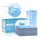 Синяя одноразовая летняя тонкая медицинская маска подходит для мужчин и женщин