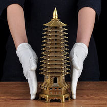 Lianshantang all brass 13th floor Wenchang Tower decoration home living room office desktop study room decoration work