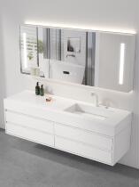 King Modern Simple Rock Plate One Basin Cabinet Combined Toilet Toilet Wash Basin Basin Oak