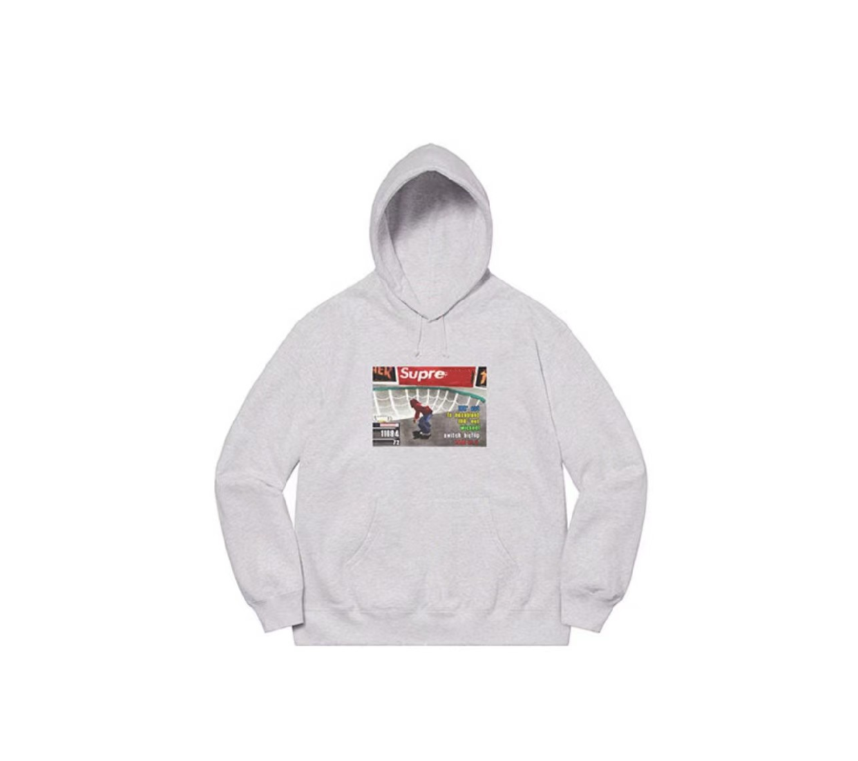 21FW HOODED SWEATSHIRT Game Co -branded game Flame Loose Hat Hood