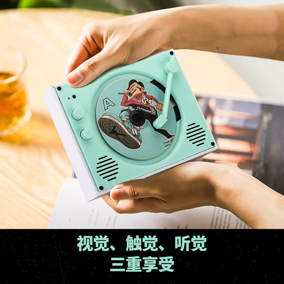 High legs HIGHKNEES trendy CD record player wireless bluetooth speaker stereo male and female birthday gift