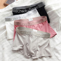 Romantic underpants mens pure cotton four-corner pants loose and breathable Young guys shorts Chauffins bursting with a minimalist flat angle