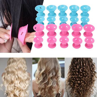 10шт/сет Magic Care Rolllers Sift Silicone Hair Curler