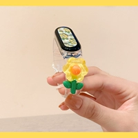 Прозрачная печатная печатная печать-желтый солнечный цветок