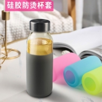 Insulated coaster thermos cup bottom cover high temperature resistant protective cover straight silicone insulated cup color bottom pad universal
