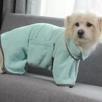 Creative matching dog clothing bath towel pet full body bath clothing plush popular bathrobe blanket