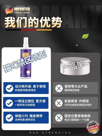 【驱猫神器】防猫上床乱拉尿长效驱赶猫咪宠物禁区除喷雾
