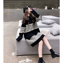 Pregnant womans sweater in long style Fashion Loose Pregnant Woman Knit one-piece dress Autumn winter dress undershirt Winter Thickened Female Tide