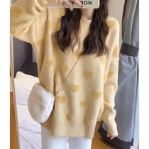 Pregnancy Woman Dress Autumn Winter Style Blouse Women Fashion Pregnant Women Sweaters Sweater In Winter With Loose Undershirt Thickened Chaoma Outwear
