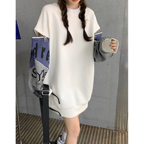 Foreign air pregnancy woman dress 2022 Spring new Korean version loose Heavy work zipped pregnant womans clothing female pregnant woman blouses spring and autumn