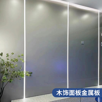 Metal veneer panels carbon crystal panels seamless wall panels brushed metal interior decoration Class A fire retardant panels