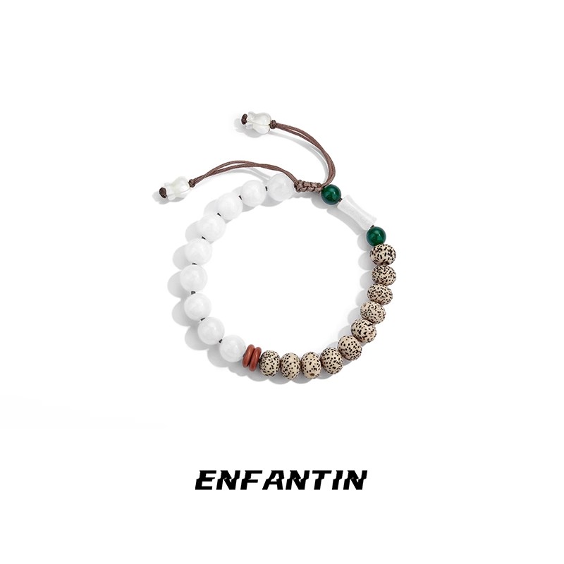 ENFANTIN New Chinese style Beads Bracelet National Wind Jewelry Adjustable Small Crowdlovers Lotus Pendant Lotus Pendant Bracelet-Taobao