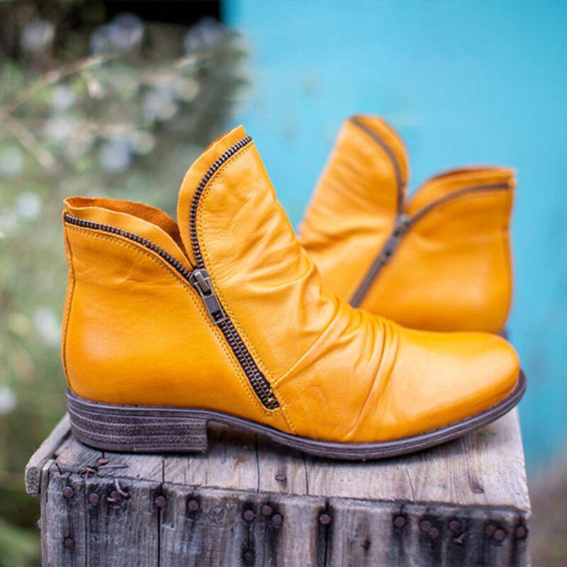 Women Ankle Boots Spring Autumn кожзаменитель Leather Boot Female Short 