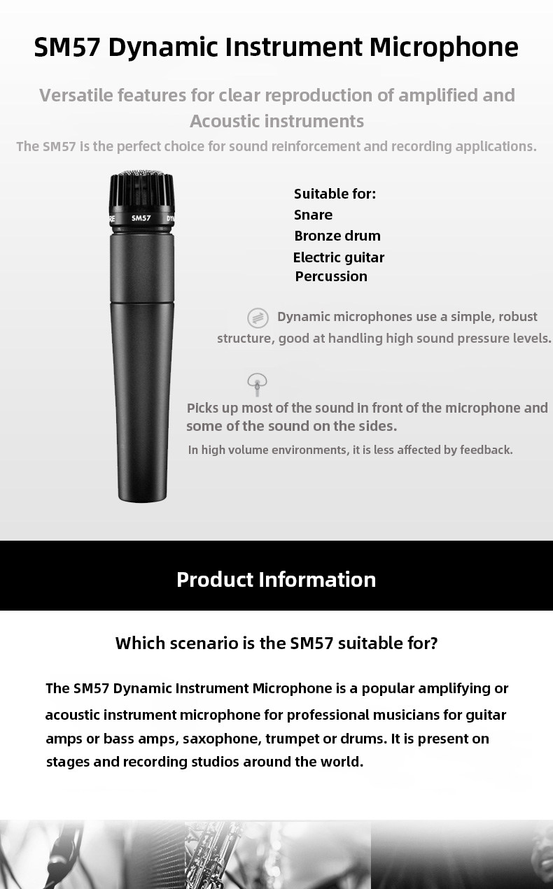 Сумка для ювелирных изделий for shure sm57 legendary dynamic microphone professional wir Diy
