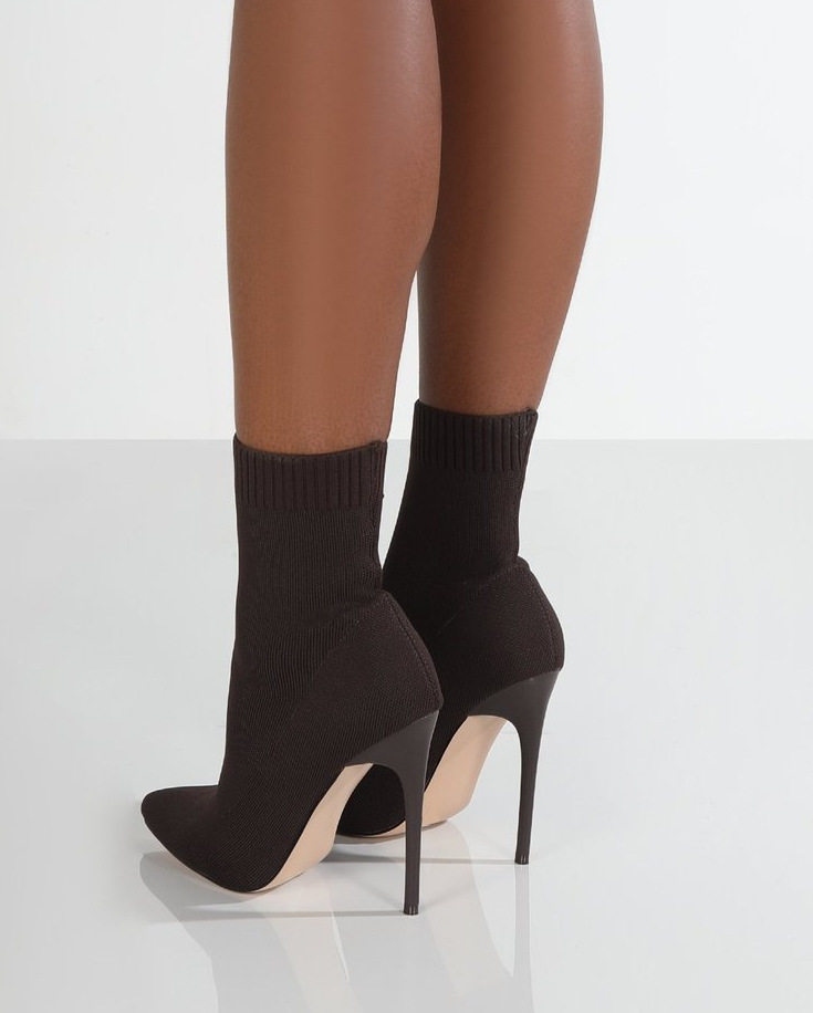 Сексуальные носки ботинки вязание STCH Boots High Hells for Women Fas 