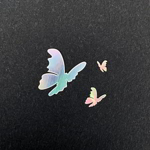 Mother-Of-Pearl Silhouette Butterfly Series Butterfly No. 8 Luminous Shell Green Shell Lacquerware