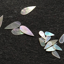 Mother-of-pearl slices water drops luminous clams green clams lacquer lacquerware