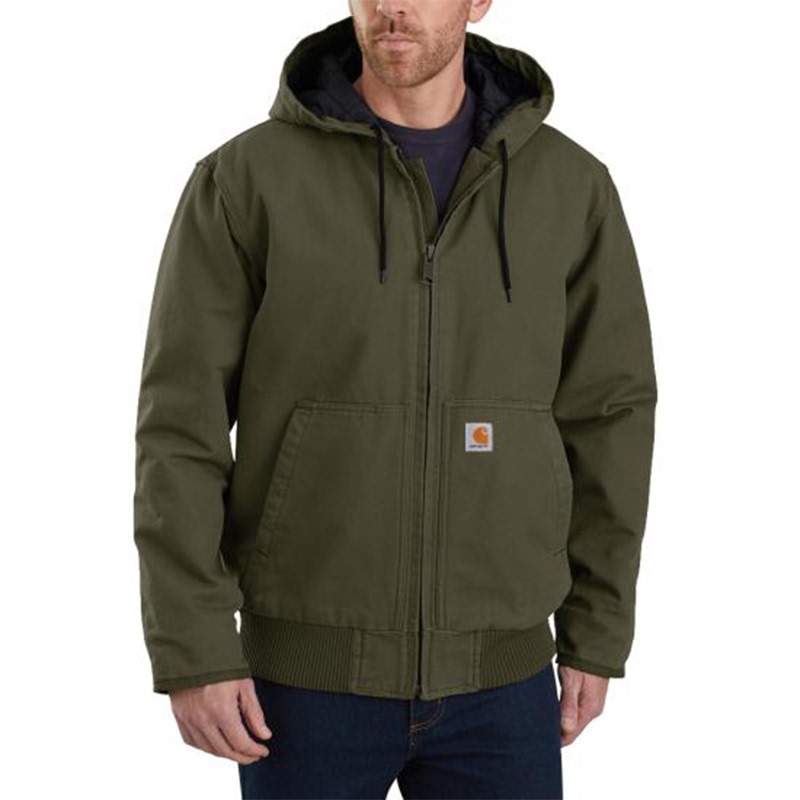Carhartt 104050 Carhartt Main Line American Workwear Canvas Thickened Hooded Jacket Cotton Coat Winter Carhartt 104050 Carhartt Main Line American Workwear Canvas Thickened Hooded Jacket Cotton Coat Winter