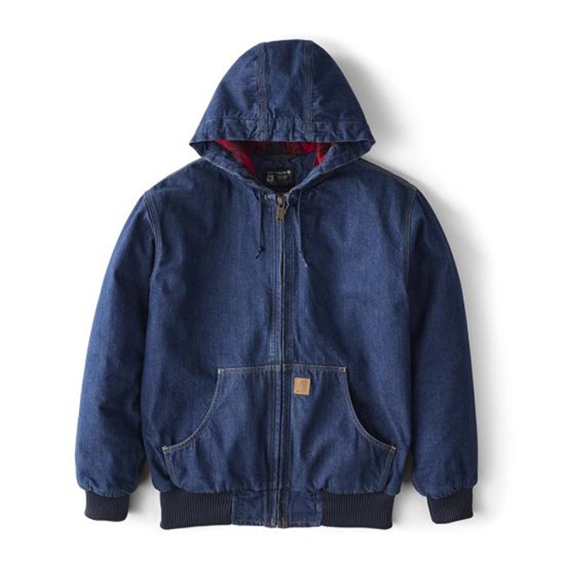 Authentic Carhartt Mainline 50Th Anniversary Commemorative Model 106976 Hooded Workwear Denim Jacket Authentic Carhartt Mainline 50Th Anniversary Commemorative Model 106976 Hooded Workwear Denim Jacket