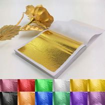 100 Sheets DIY Nail Gold Leaf Sheets Painting Gold Leaf Pape